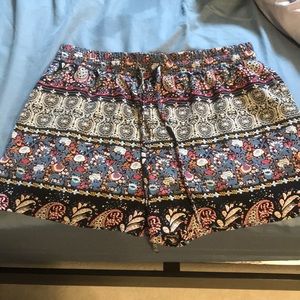 Aztec print shorts
